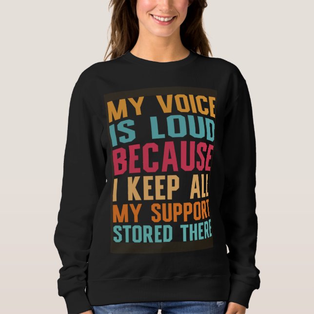 Sudadera Social Worker My voice is loud social work (Anverso)