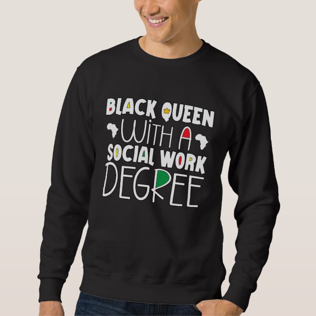 Sudadera Social Working Degree Black History Month Social W (Anverso)