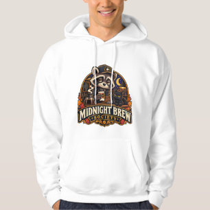 Sudadera Sociedad de Café Mapache Cerveza de Medianoche Vin