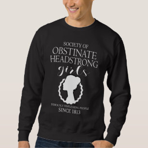 Sudadera Sociedad de Chicas Obstinadas Con Cabeza, Jane Aus