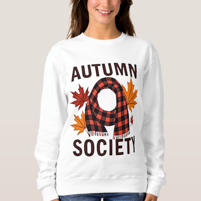 Sudadera Sociedad Otoño - Relleno de carta personalizada (Anverso)