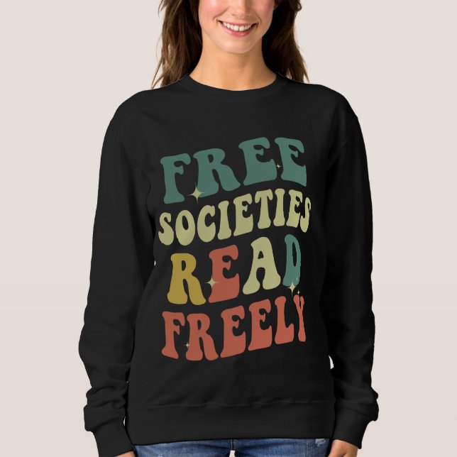 Sudadera Sociedades Libres Leen Libros Libremente Leyendo B (Anverso)