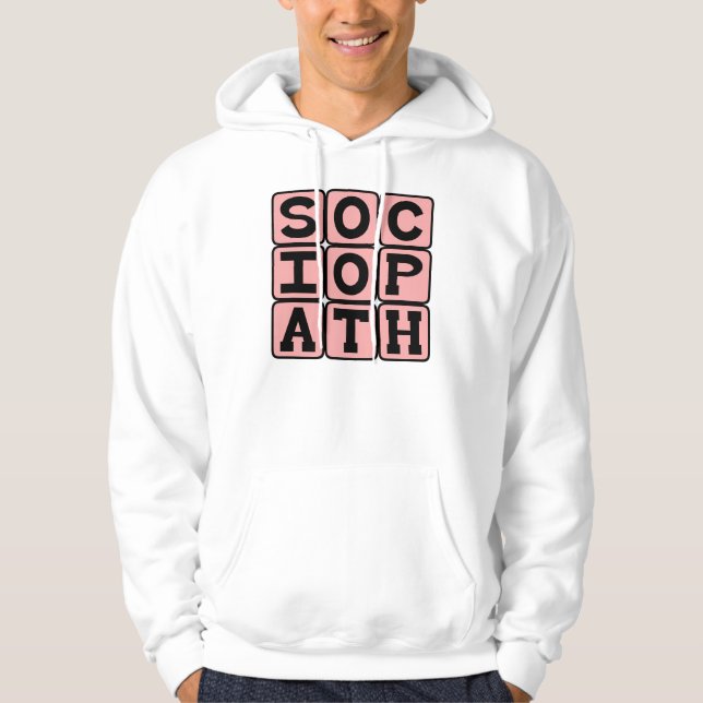 Sudadera Sociopata, individuo brusco (Anverso)
