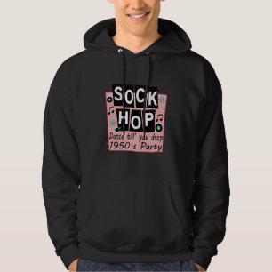 Sudadera Sock Hop 1950 Fiesta de danza Retro 50 Fiesta Long