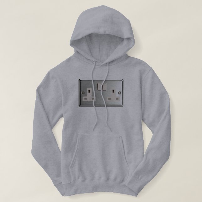 Sudadera Socket de enchufe AC BS 1363 del Reino Unido [Brit (Diseño del anverso)