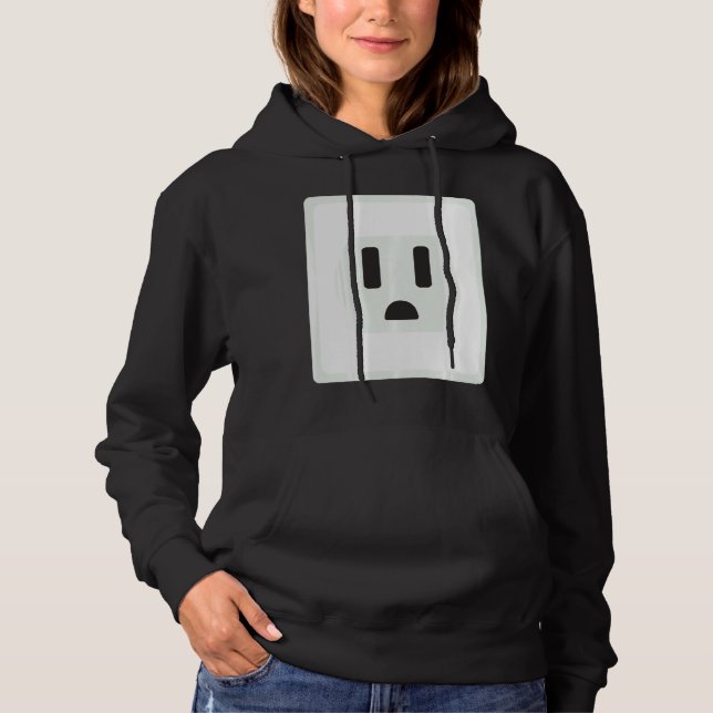 Sudadera Socket Easy Plug And Socket Couple Halloween Costu (Anverso)
