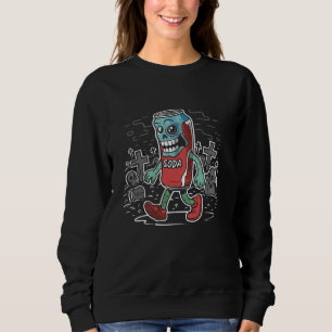 Sudadera Soda Zombie - Vintage Creepy Limo Monster Hallowee