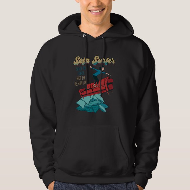 Sudadera Sofa Surfer Couch Surfing Laziness Napping Lazy Pe (Anverso)