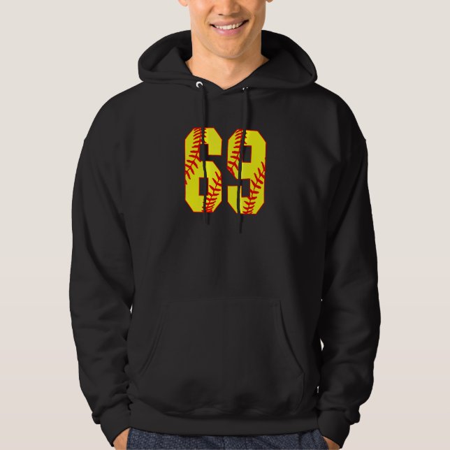 Sudadera Softball 69 Fast Pitch Love Softball Mamá Favorito (Anverso)
