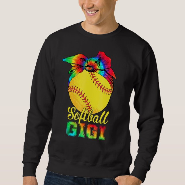 Sudadera Softball Gigi Tie Dye de madre (Anverso)