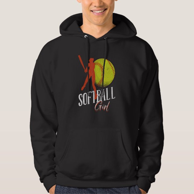 Sudadera Softball Girl   Women Softball Player Softball (Anverso)