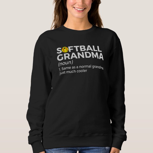 Sudadera Softball Grandma Definition (Anverso)