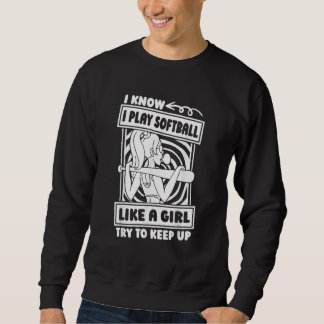 Sudadera Softball Humorous Pitcher   Batter Catcher Softbal