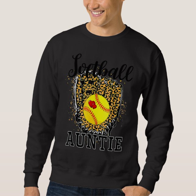 Sudadera Softball tía Leopard Game Day Tía Madre Softb (Anverso)