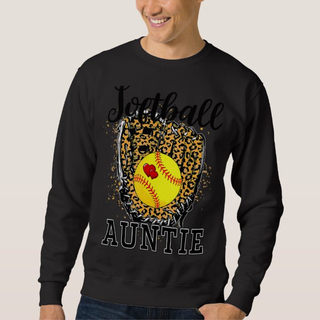 Sudadera Softball tía Leopard Game Day Tía Madre Softb (Anverso)
