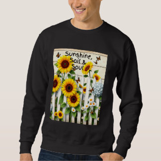 Sudadera Soil Sunshine Soil and Soul Garden Flores Monarch