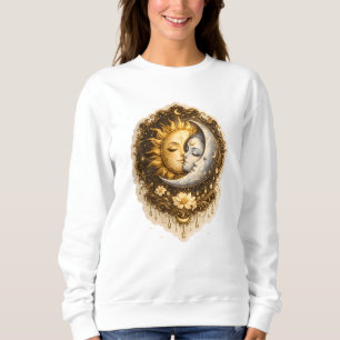 Sudadera Sol y Luna Espiritual Luz Celestial Sagrada