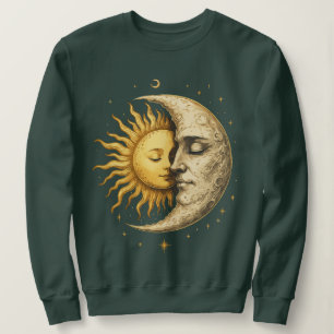Sudadera Sol y Luna Místicos Cara Regalo Bohemi de Yin Ya