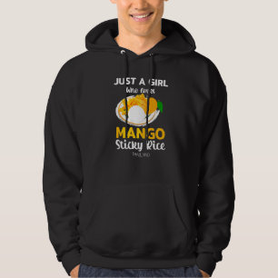 Sudadera Solamente un Chica que ama el arroz pegajoso de ma