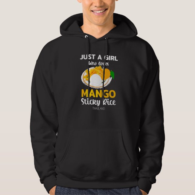 Sudadera Solamente un Chica que ama el arroz pegajoso de ma (Anverso)