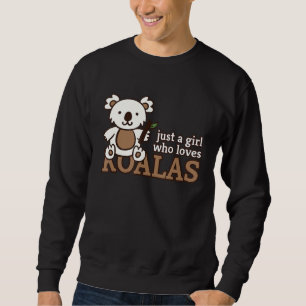 Sudadera Solamente una Chica que ama a las Chicas Koalas Cu