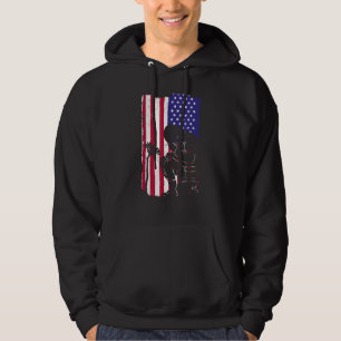 Sudadera Soldado Sunflower arrodillando Bandera Angustiada