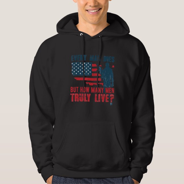 Sudadera Soldado veterano de combate patriótico (Anverso)