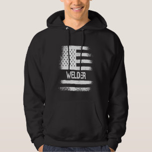 Sudadera Soldador de bandera de EE. UU. Patriota americano 