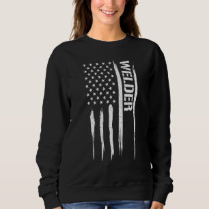 Sudadera Soldador de soldadura - Frases de la bandera estad