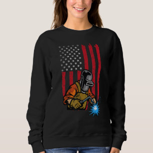 Sudadera Soldadora de soldadura de soldadura de la bandera