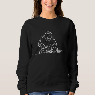 Sudadera Soldadora Oneline Art Mig Welding Funny Welding
