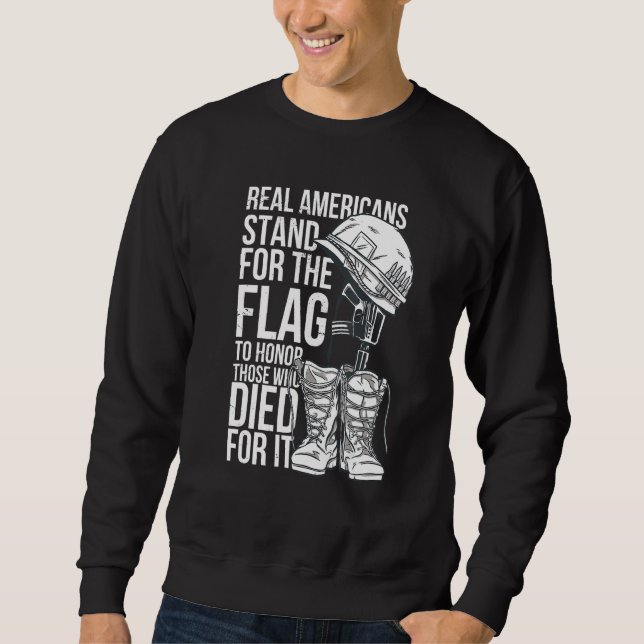 Sudadera Soldados norteamericanos citan honores al orgullo  (Anverso)