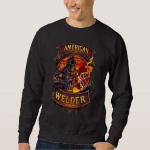Sudadera Soldadura estadounidense en ciborg con cortador de