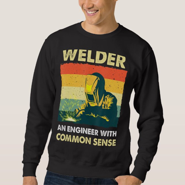 Sudadera Soldadura Ingeniero De Sentido Común 1 (Anverso)