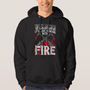 Sudadera Soldar Como Coser Con Fuego Profesión de Soldador