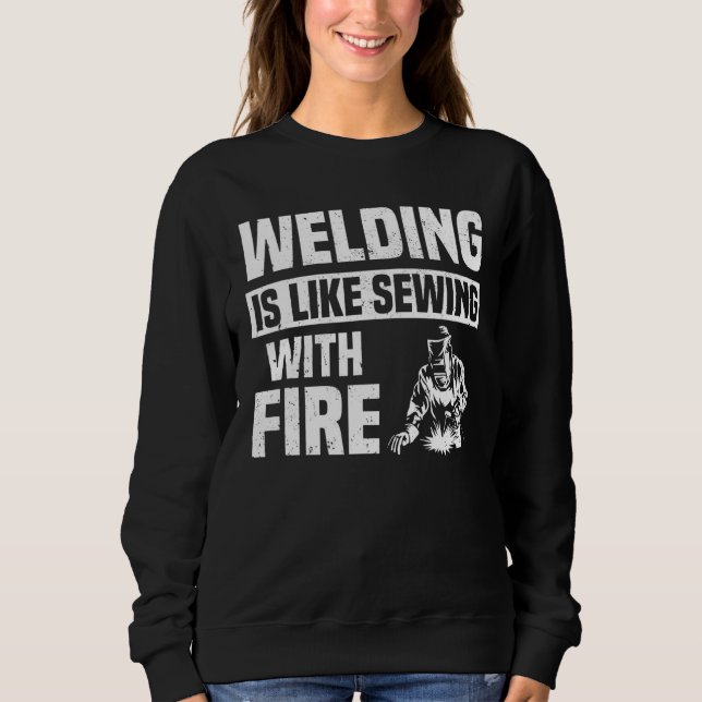 Sudadera Soldar es como masticar con hombres soldadores de  (Anverso)