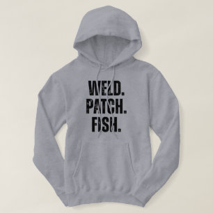 Sudadera Soldar. Parche. Pescar. Pesca Divertida