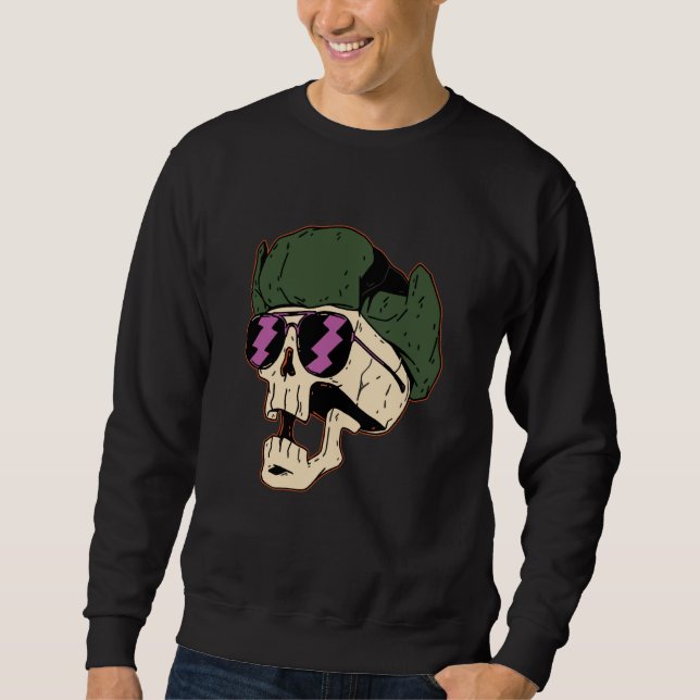 Sudadera soldier skull skeleton death (Anverso)