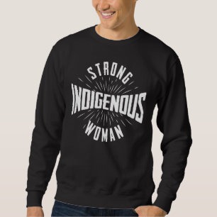 Sudadera Sólida mujer indígena indígena de origen americano