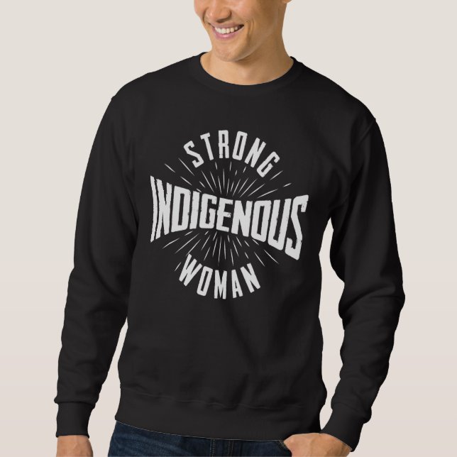 Sudadera Sólida mujer indígena indígena de origen americano (Anverso)