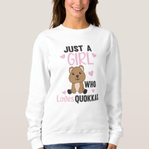 Sudadera Solo A Un Chica Le Encanta El Quokka - Dulce Quokk