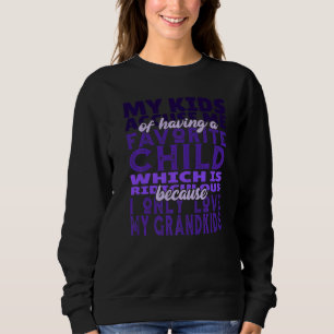 Sudadera Solo amo a mis nietos, abuelito y citación