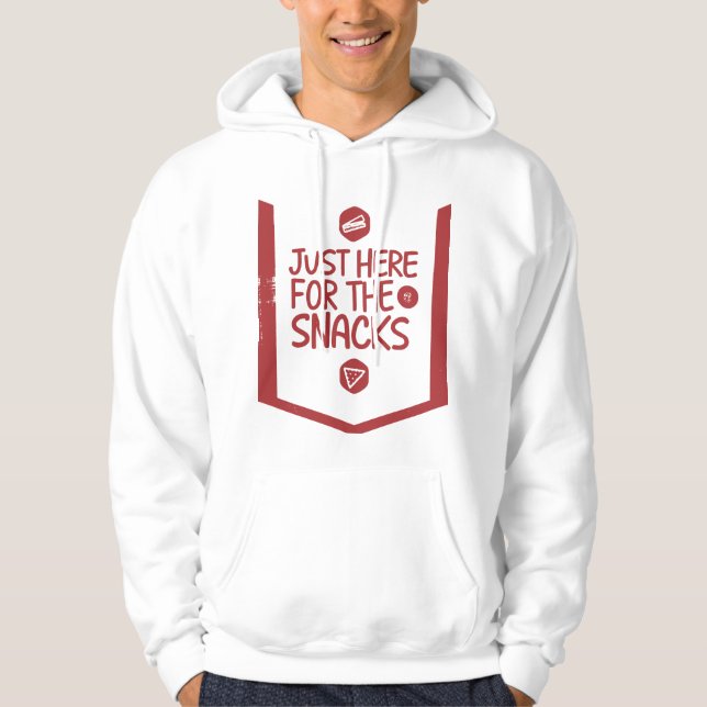 Sudadera Sólo Aquí por los Snacks (Anverso)