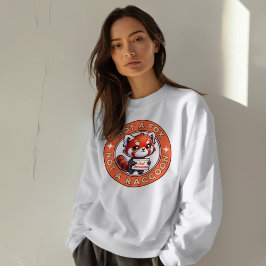 Sudadera Solo asombroso Panda Rojo