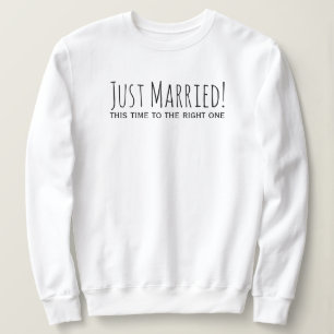 Sudadera Sólo casados con la derecha, un segundo matrimonio