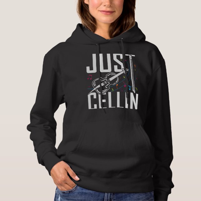 Sudadera Solo Cellin Cello Cello Para Músicos (Anverso)