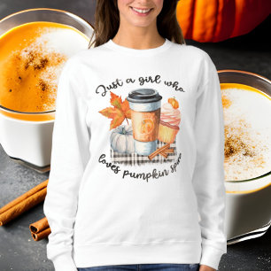 Sudadera sólo chica calabaza spin love Fall Estacional