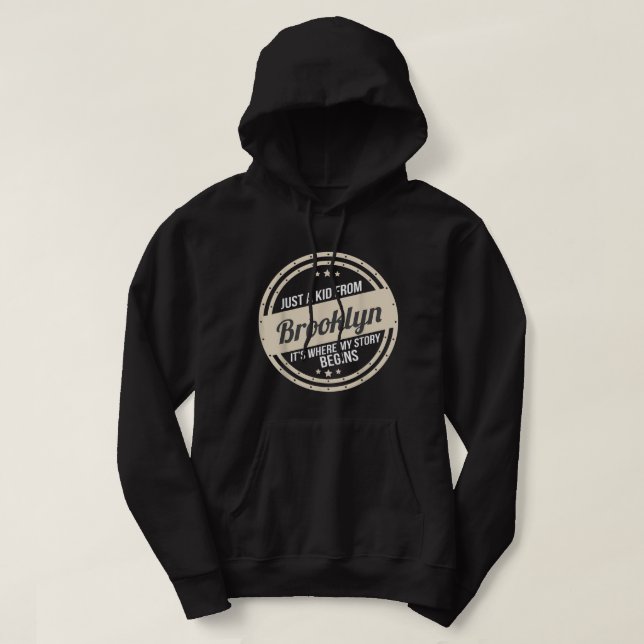Sudadera Sólo chica de Nueva York en Carolina del Norte (Diseño del anverso)