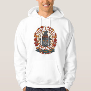 Sudadera Sólo Chica Que Ama Gatos Bruja De Halloween Otoño 