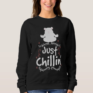 Sudadera Solo Chillin Polar Oso Meditación Oso Polar
